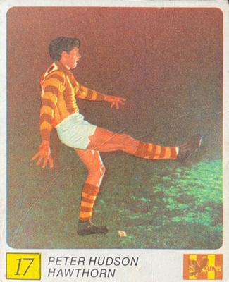 1970 Kellogg's VFL Footballers In Action #17 Peter Hudson Front